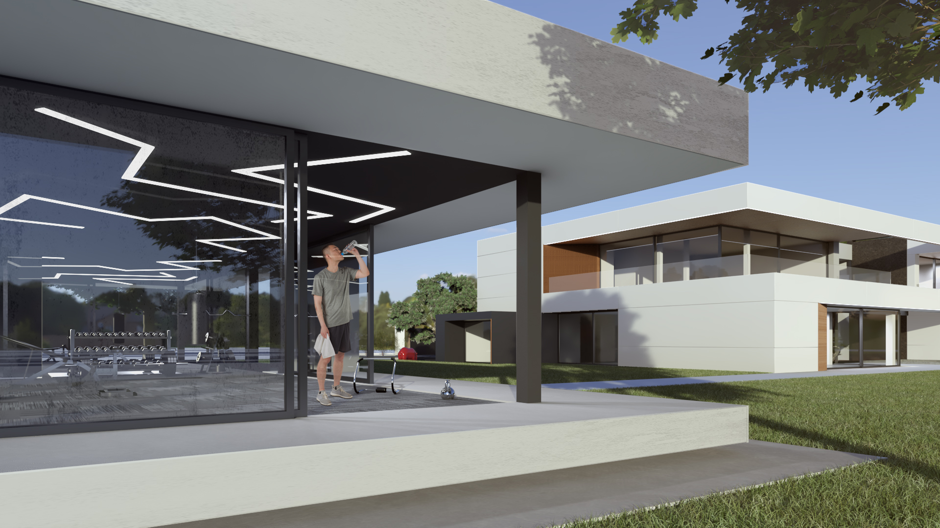 render_gym_gimnasio_visualización_arquitectónica_arquitectura_luxury_pradolargo_pozuelo_madrid